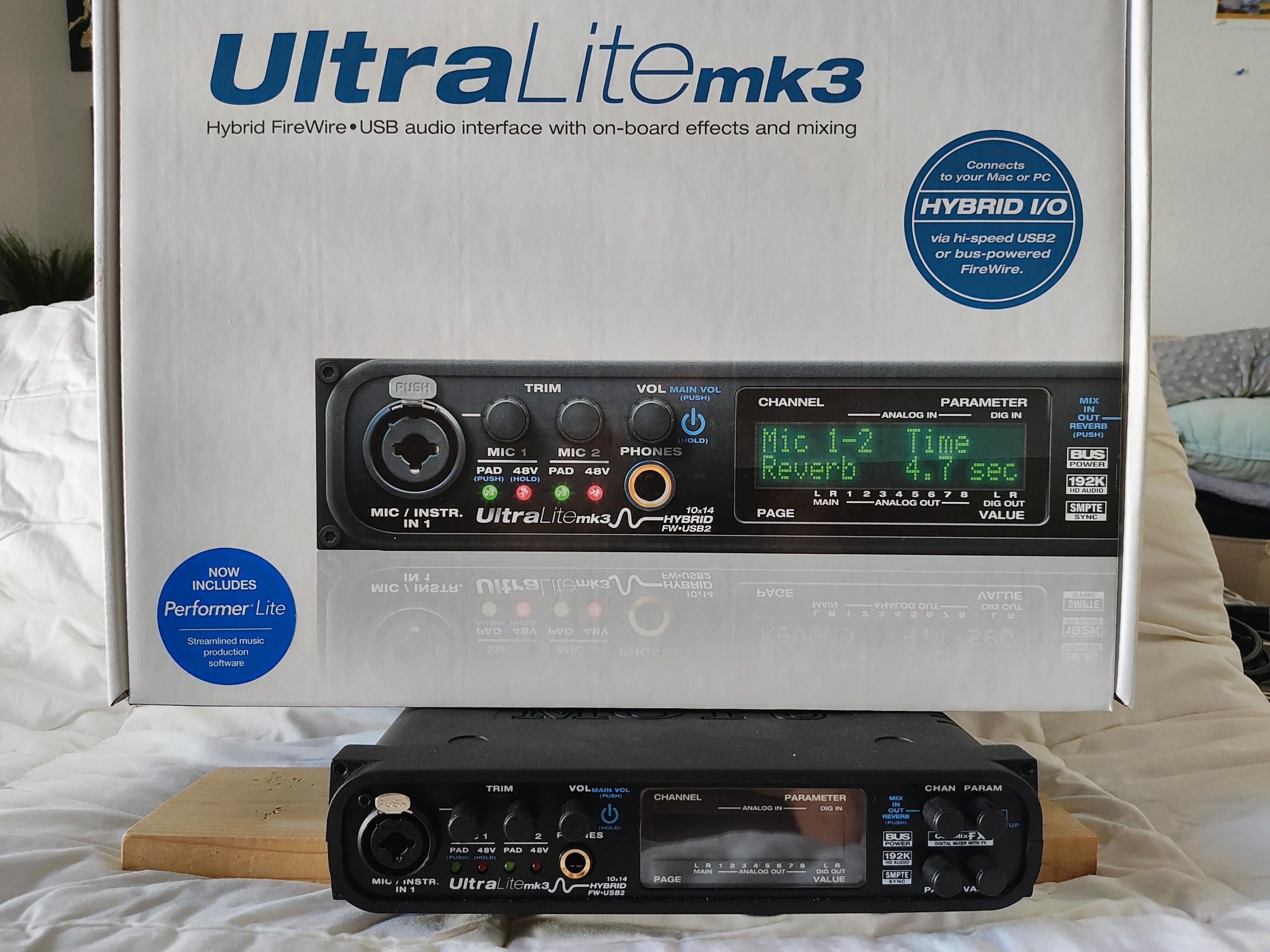 Used MOTU UltraLite-mk3 Hybrid USB / FireWire Audio Interface