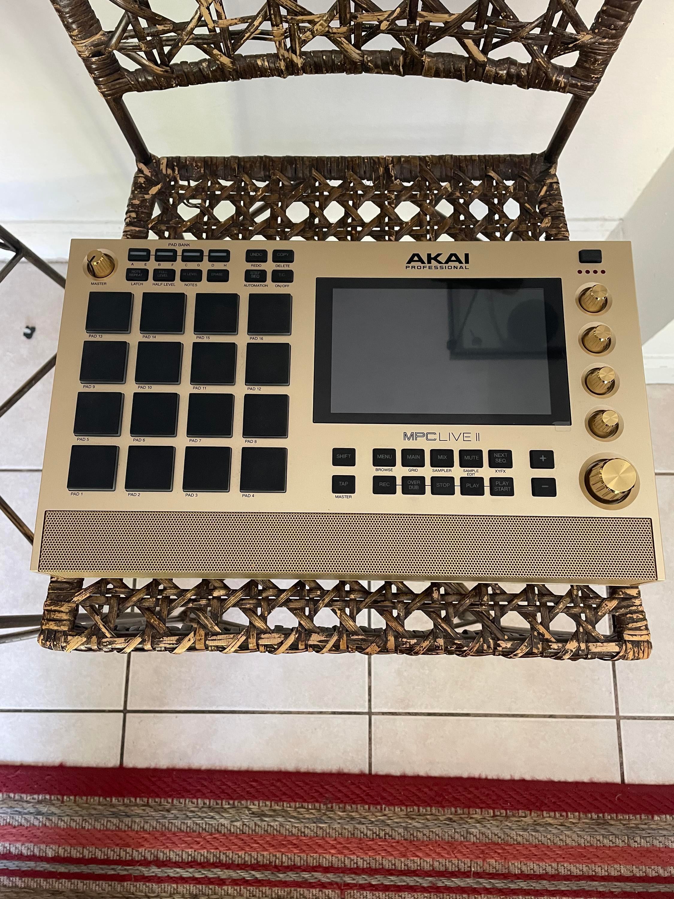 Used Akai Professional MPC Live II Gold Standalone Sampler and Sequencer