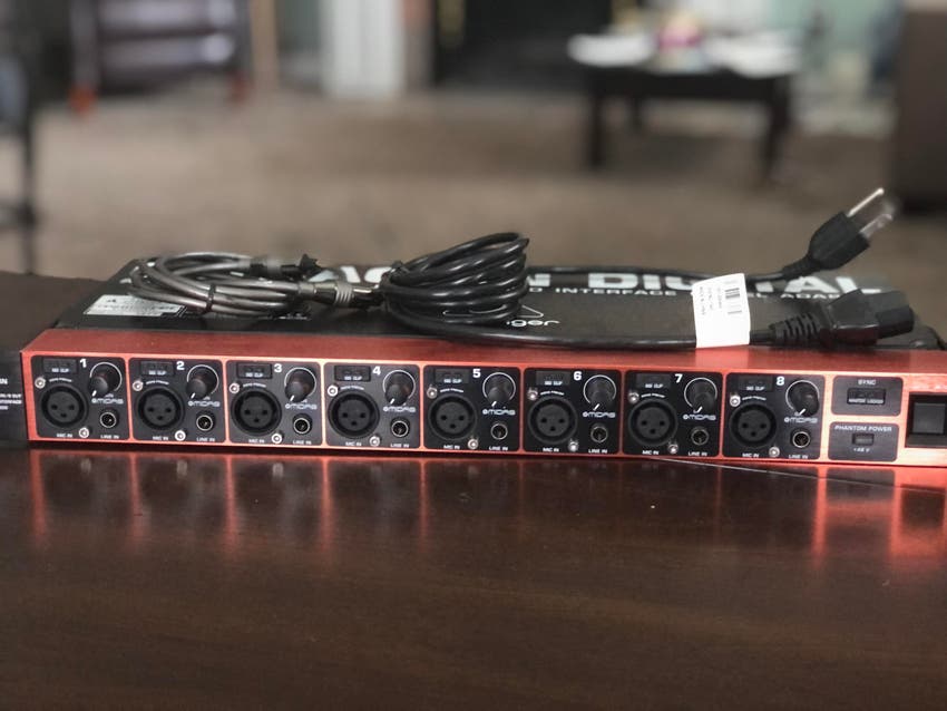 Used behringer ultragain digital adat audio interface model ada 8200