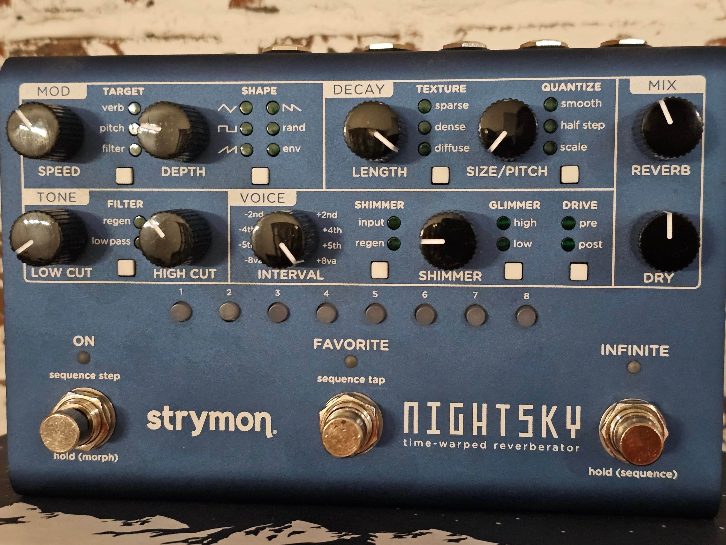 Used Strymon NightSky Time-warped Reverberator Pedal