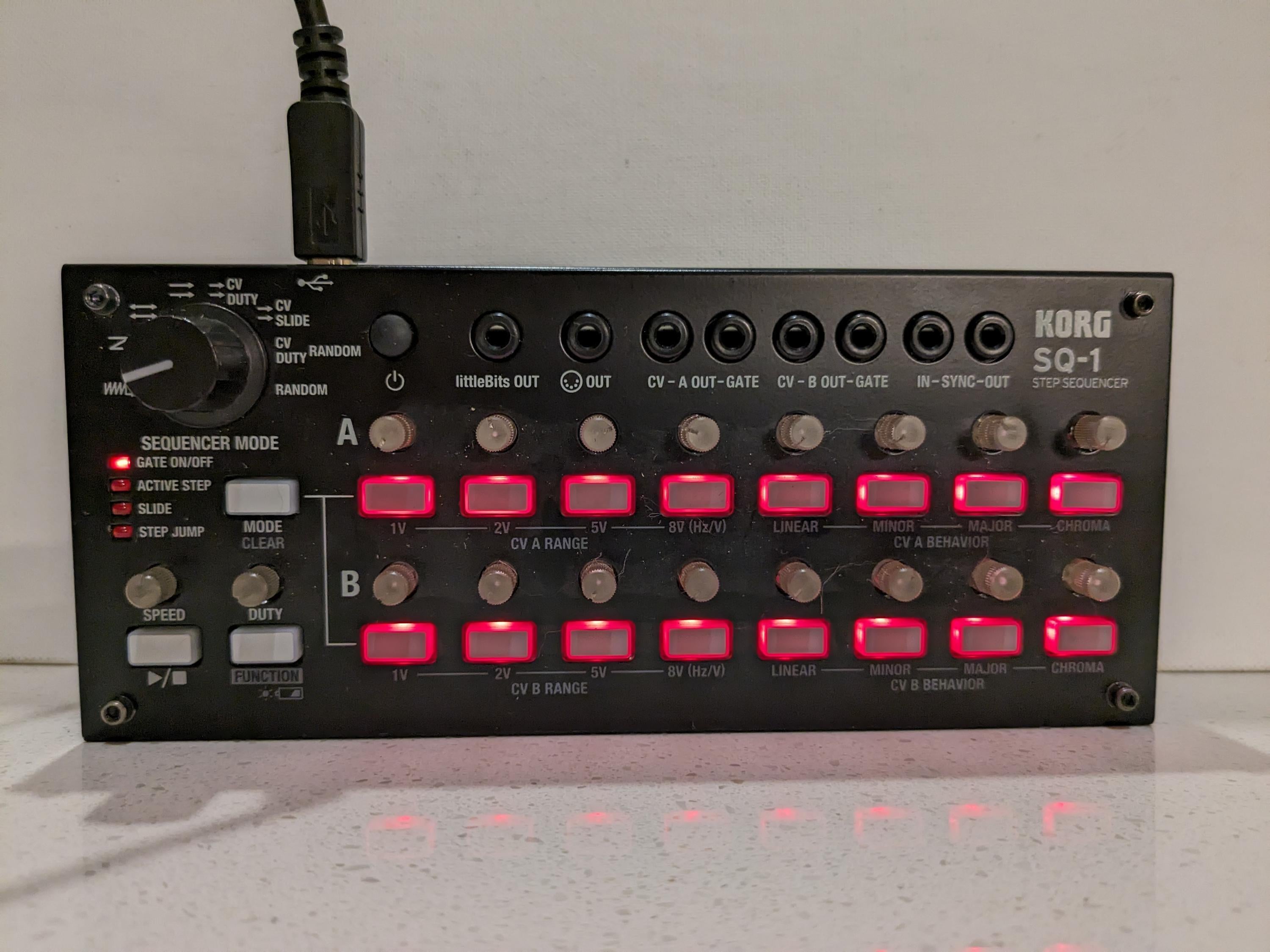 Used Korg SQ-1 Step Sequencer and Sync Box