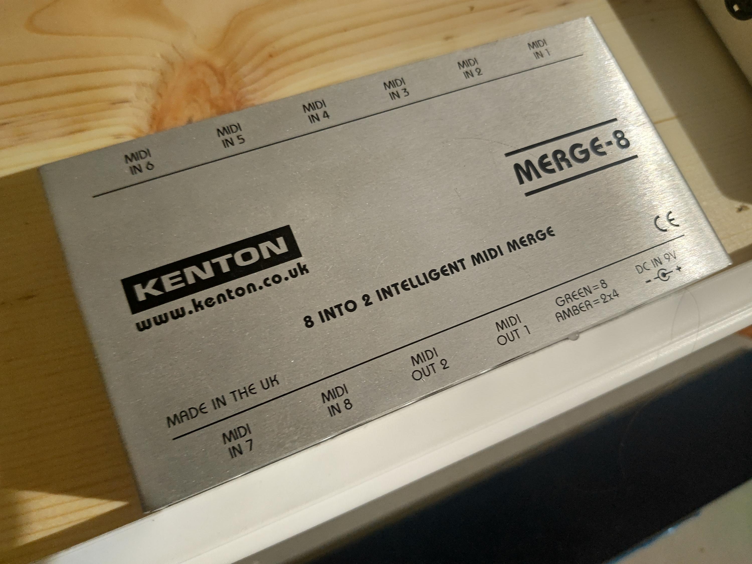 Used Kenton Merge-8 MIDI Merge Box