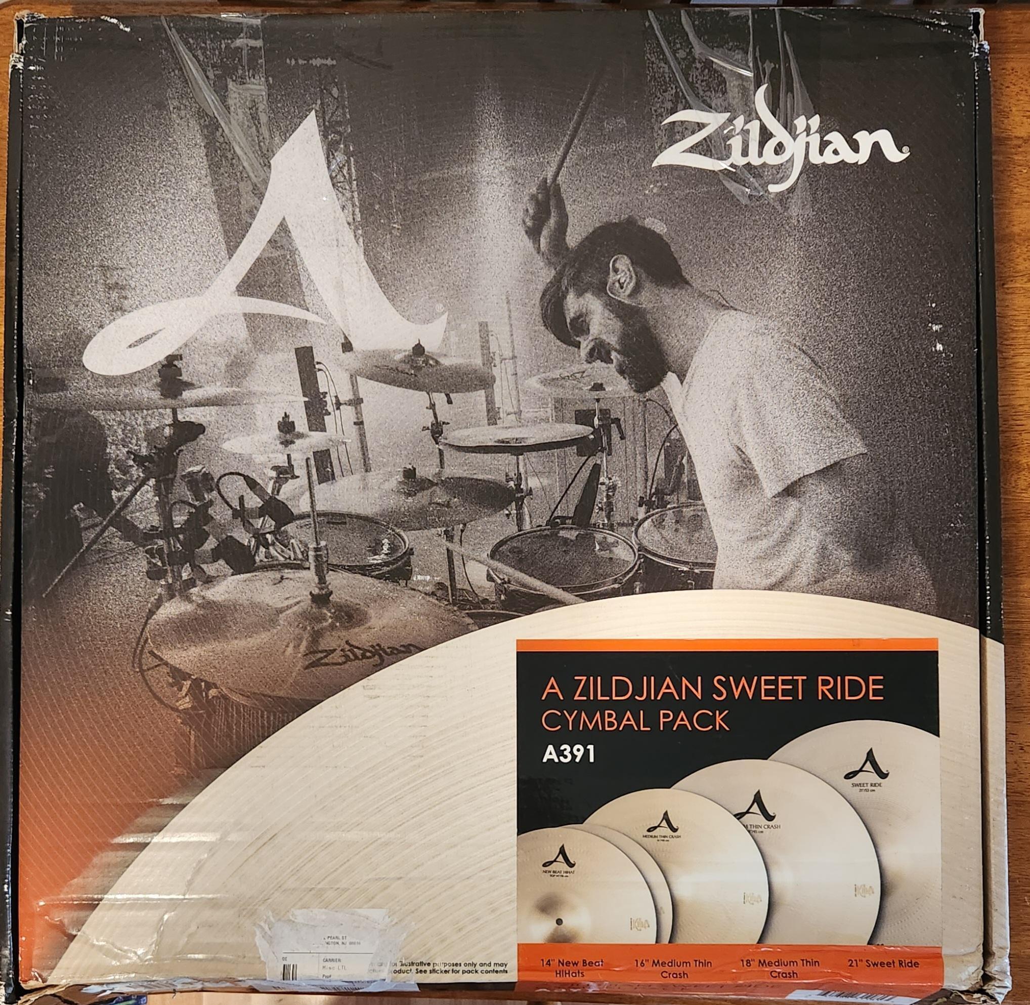 Used Zildjian A Sweet Ride Cymbal Set - - Sweetwater's Gear Exchange