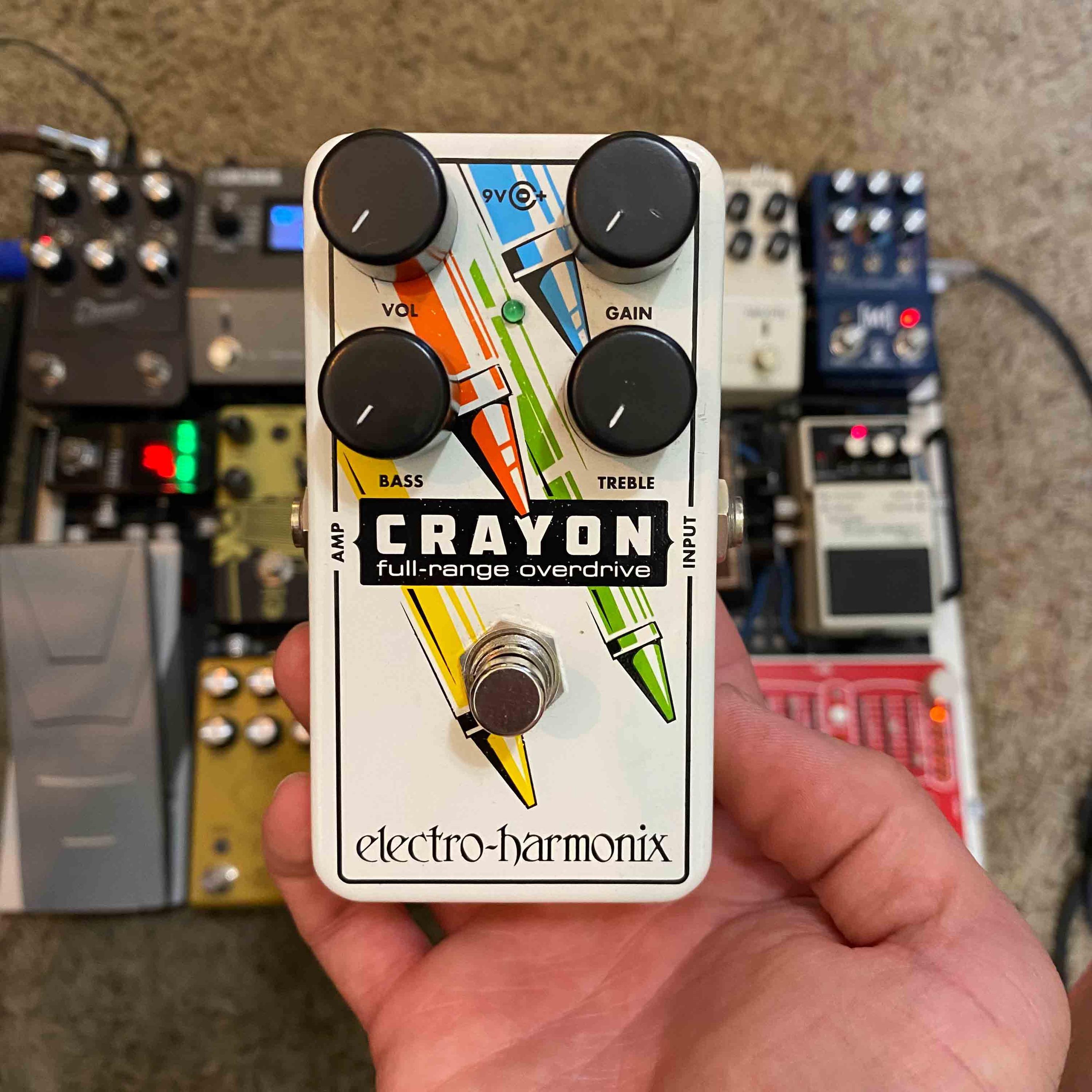 Used Electro-Harmonix Crayon Overdrive Pedal - Sweetwater's Gear