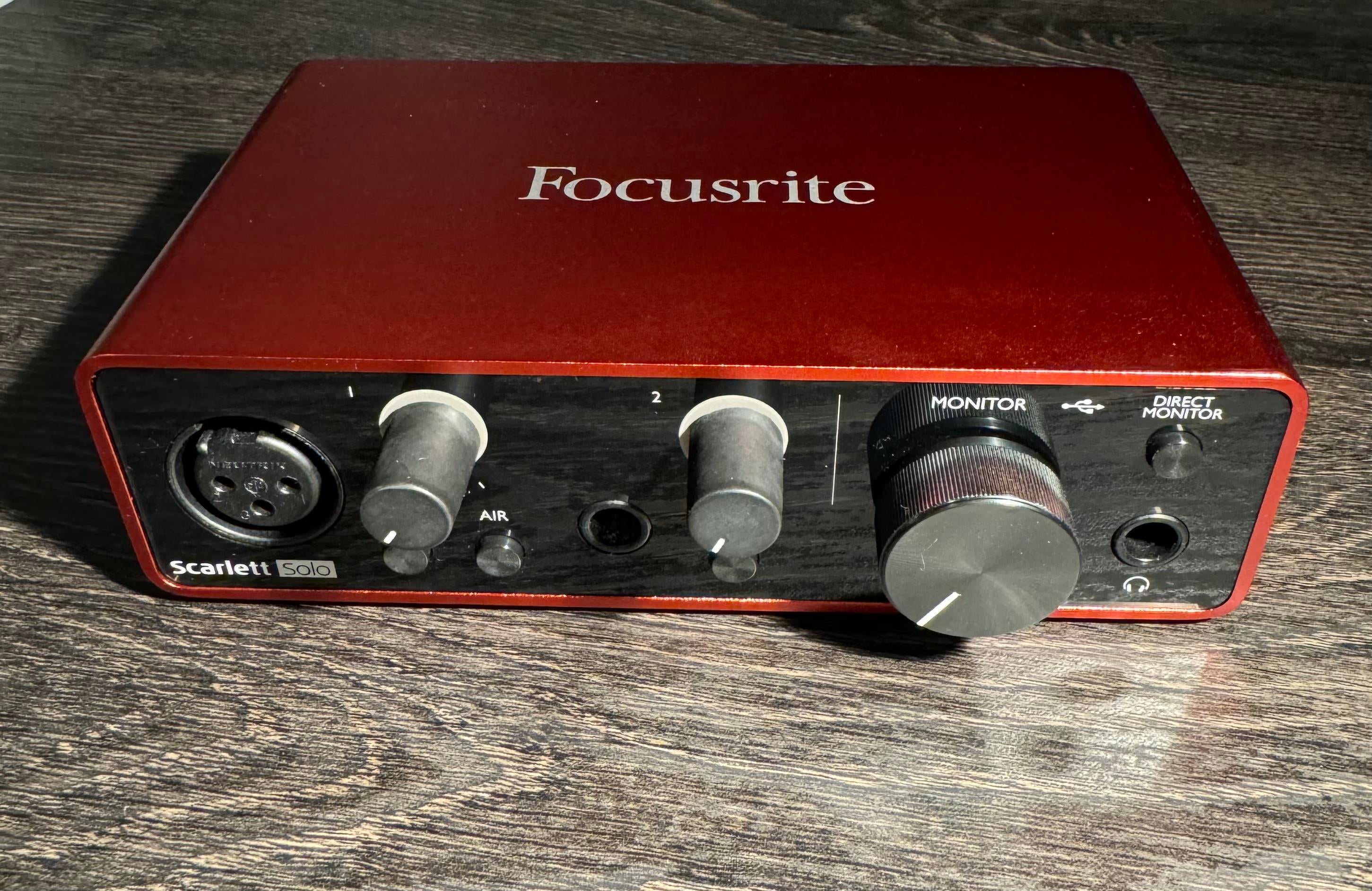 Used Focusrite Scarlett Solo 3rd Sweetwater's Gear Exchange