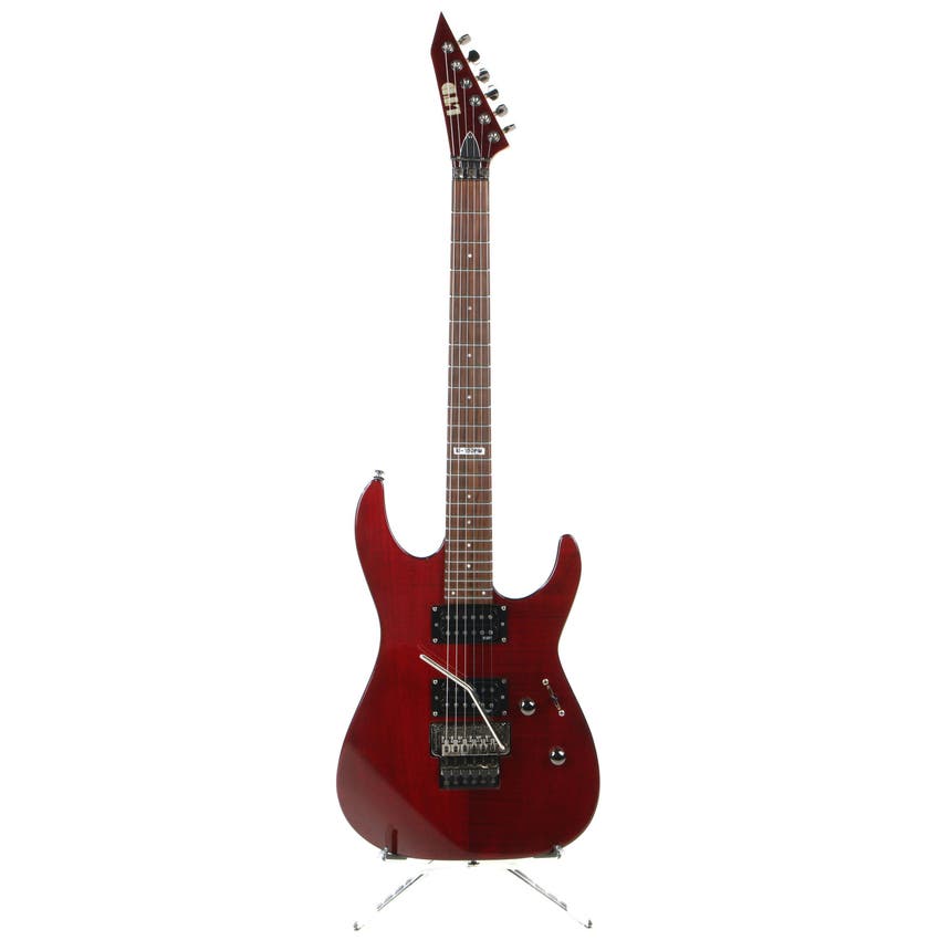 Used ESP M100 FM See Thru Black Cherry Solidbody Electric Guitar