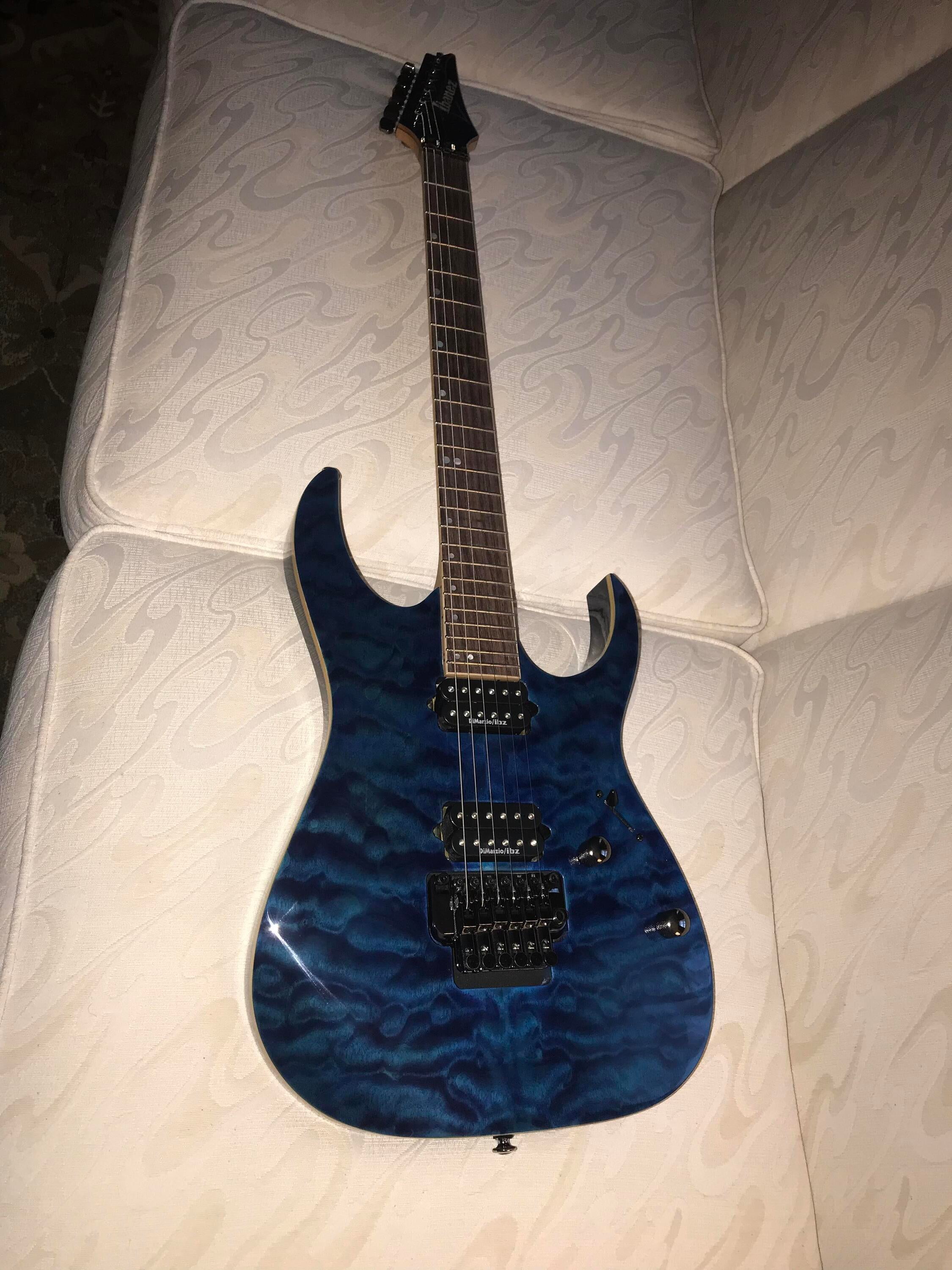 Used Ibanez Premium RG920 QMZ CBE - Sweetwater's Gear Exchange