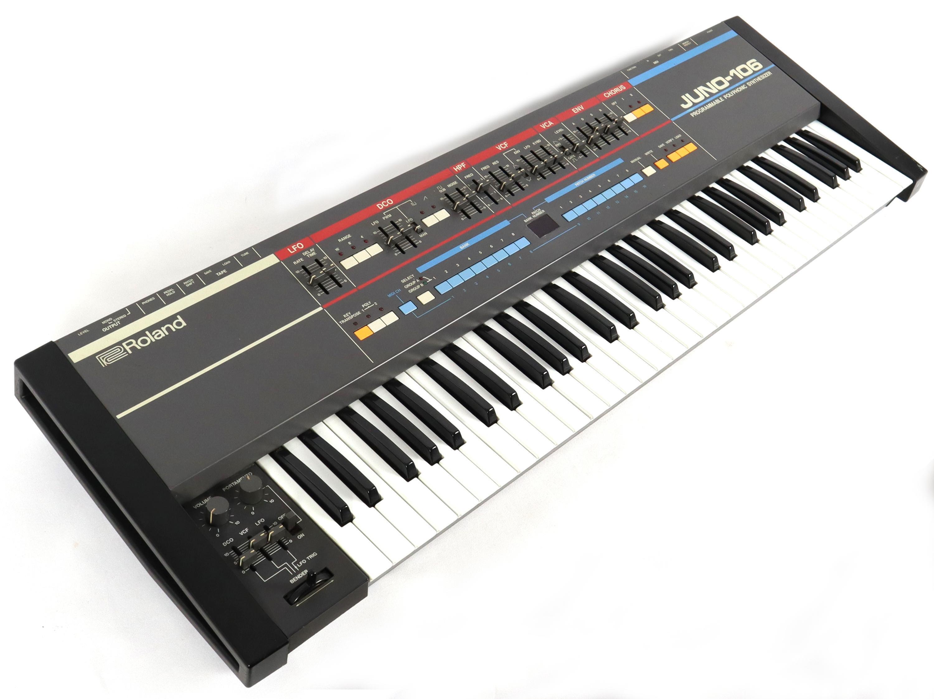 鍵盤楽器 Roland Juno-106 Roland Juno 106 - SN 543555 - Preowned | Providence Sound