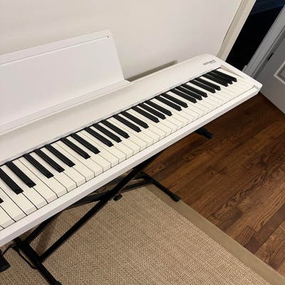 Roland FP-30X Digital Piano with Speakers (White), Keyboard Stand