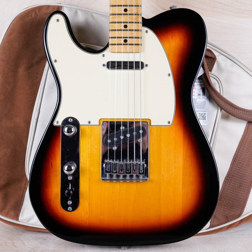 Standard Telecaster Left-Handed 2015 Brown Sunburst MIM w/ Bag