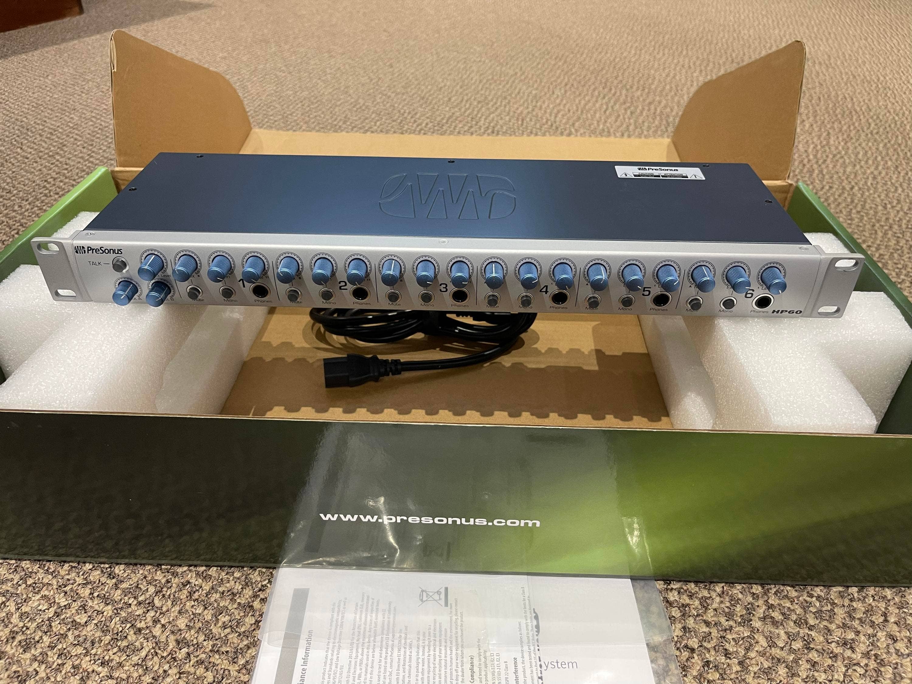 Used PreSonus HP60 6channel Headphone Amplifier Sweetwater Gear Exchange