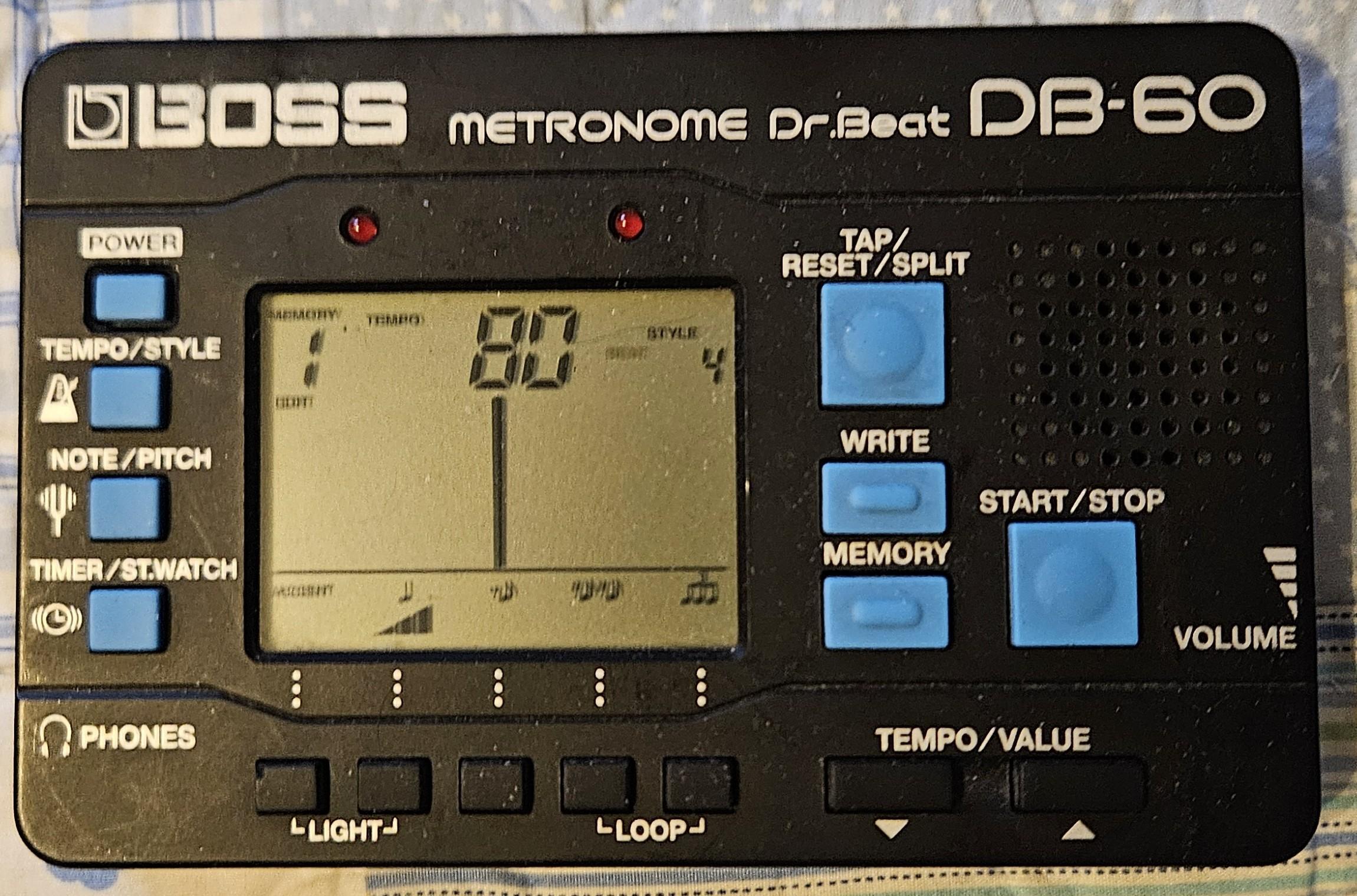 Used Boss DB-60 Dr. Beat Metronome - Sweetwater's Gear Exchange