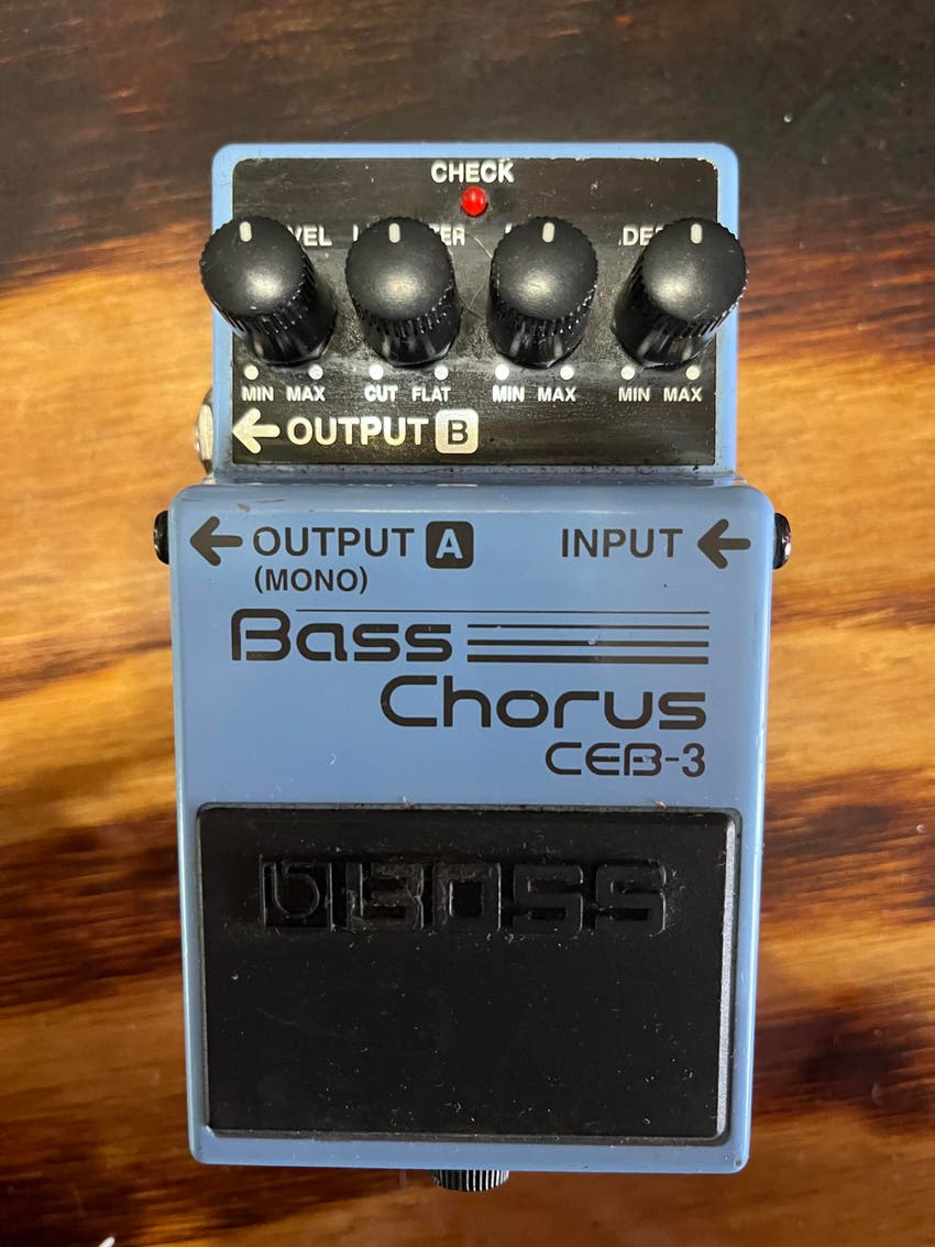 Used Boss CEB3 Bass Chorus Pedal Sweetwater Gear Exchange