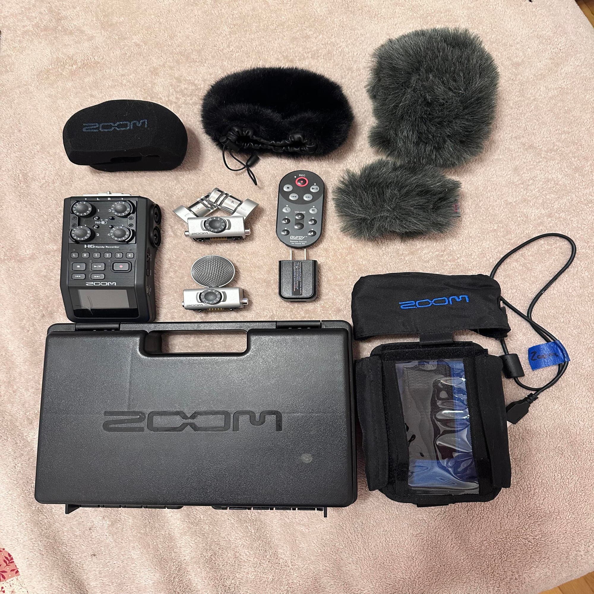 Zoom h6 black bundle con kit accessori aph-6