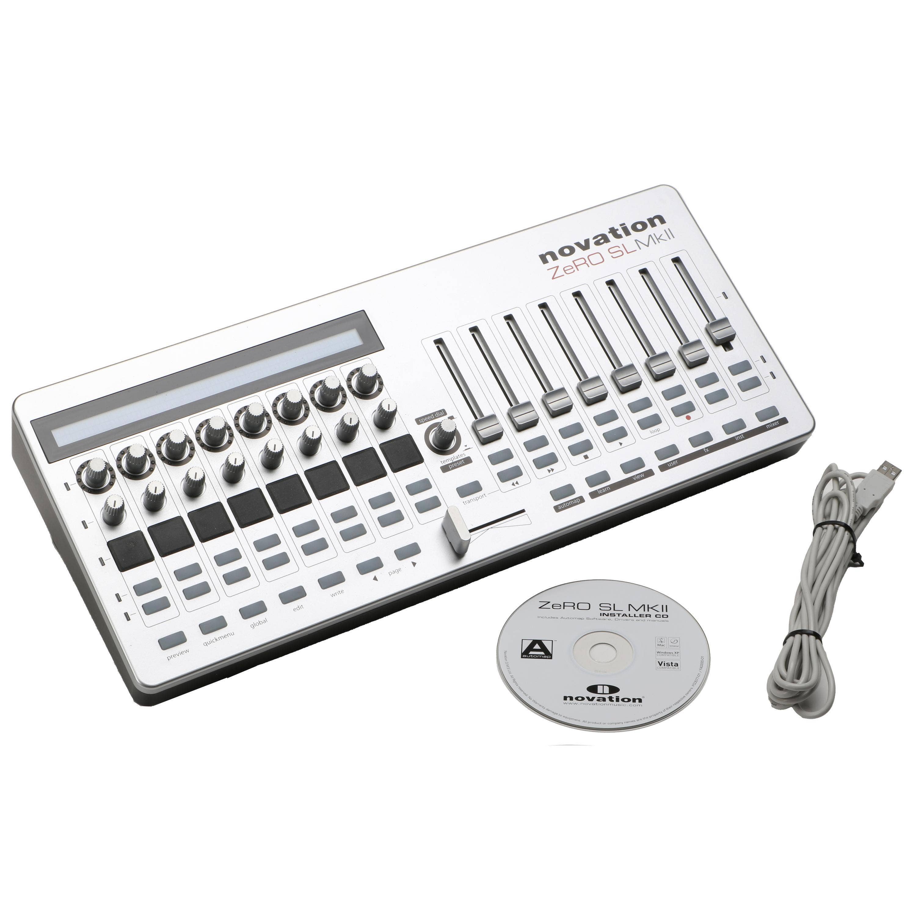 Used Novation USB MIDI Zero SLMkII Controller W/ Power Supply and ...