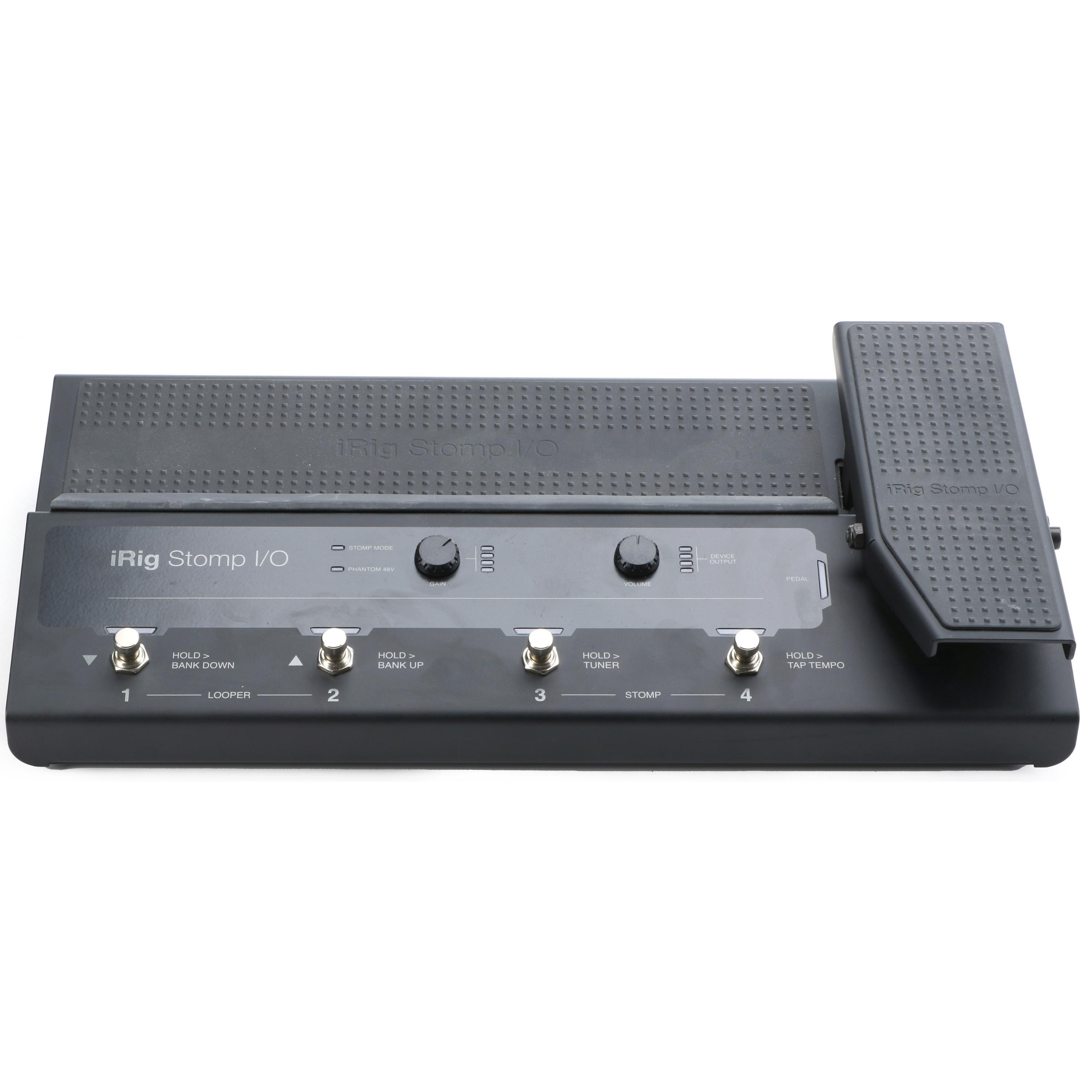 Used IK Multimedia iRig Stomp I/O USB Pedalboard Controller / Audio  Interface for iOS, Mac, PC