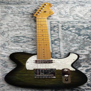 Dean Zelinsky Private Label Dellatera Telecaster Style Guitar w/ Z Glide Neck in Green Quilt!