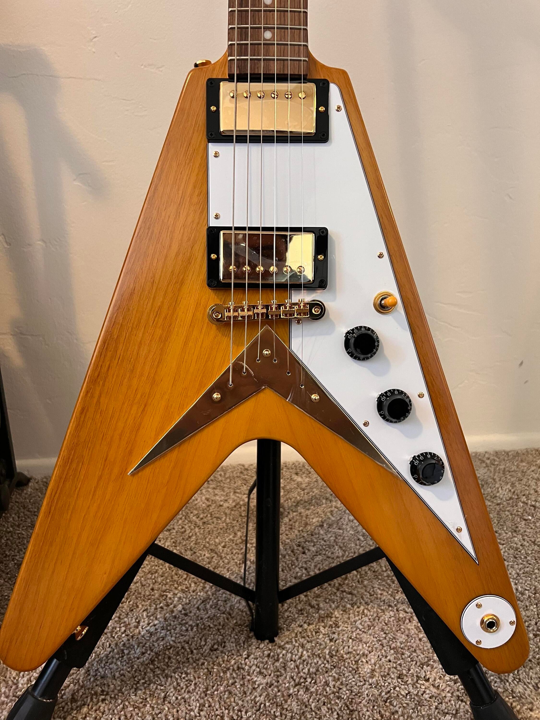 Used Epiphone 1958 Korina Flying V Electric - Sweetwater's Gear 