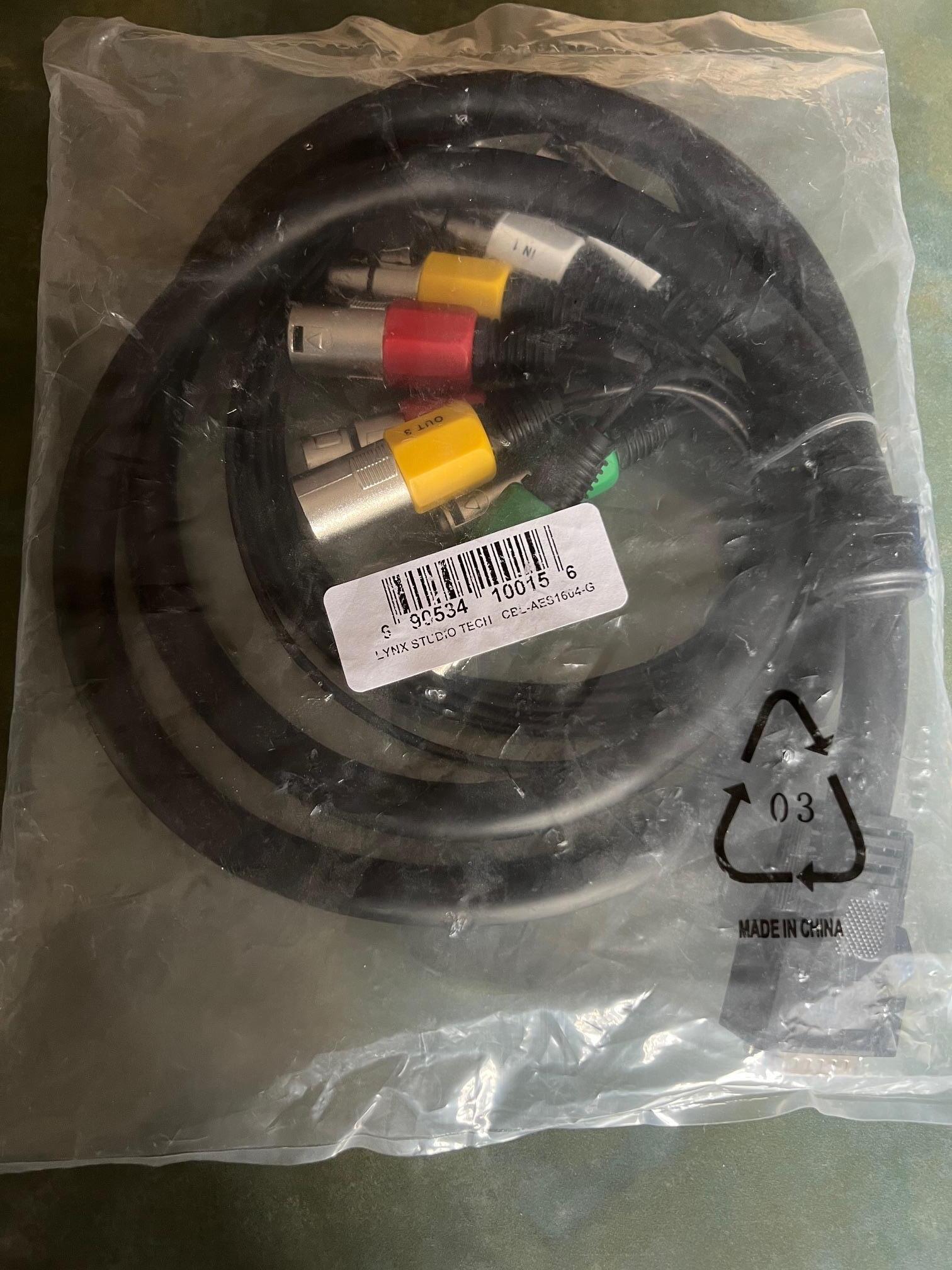 配信機器・PA機器・レコーディング機器 LYNX STUDIO TECHNOLOGY CBL-AES1604 CBL-AES1604 - Eight-channel DA-26HD to XLR AES I/O Cable for AES16