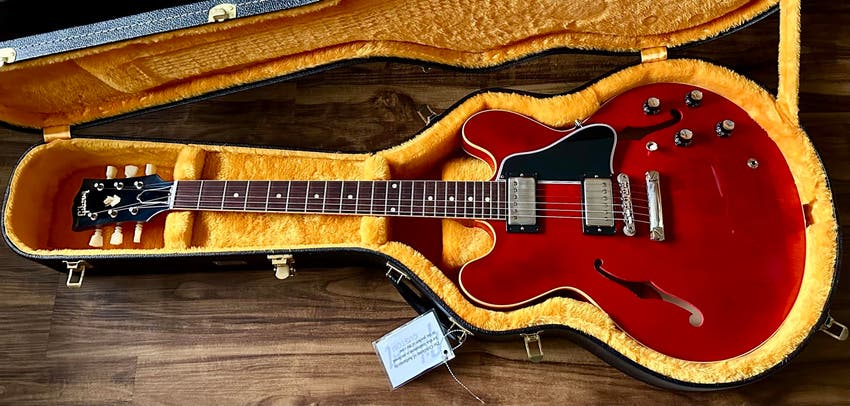 2025 1961 ES-335 Reissue Electric Guitar '60s Cherry VOS 7 lb 10 oz