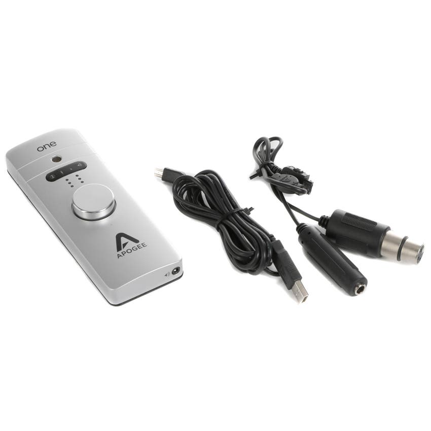 Used Apogee ONE 2 IN x 2 OUT USB Audio Interface / Mic for Mac & PC