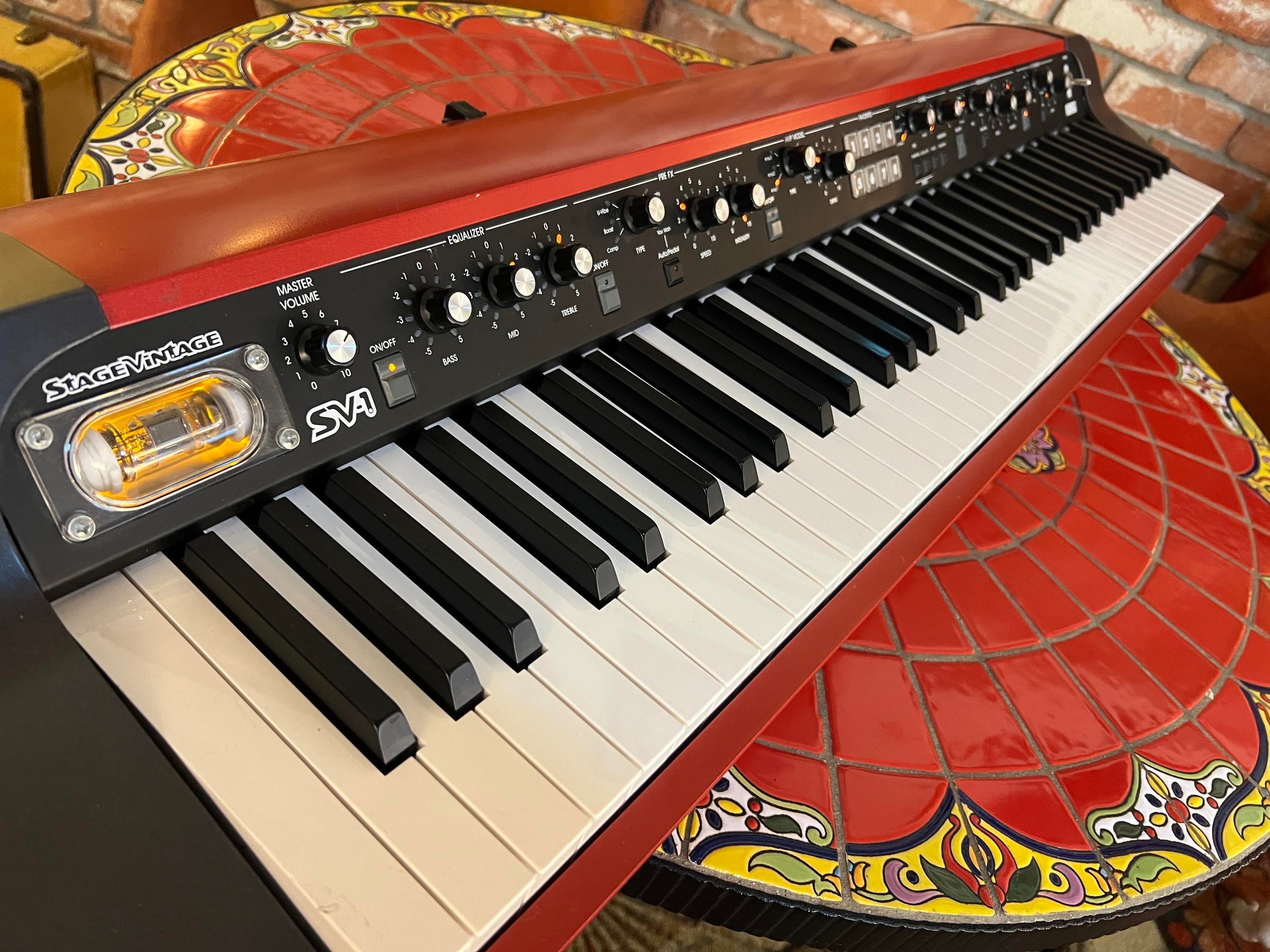 Used Korg SV1 - 73 key Electric Piano - Rhodes/wurli/hammond RED Limited  Edition