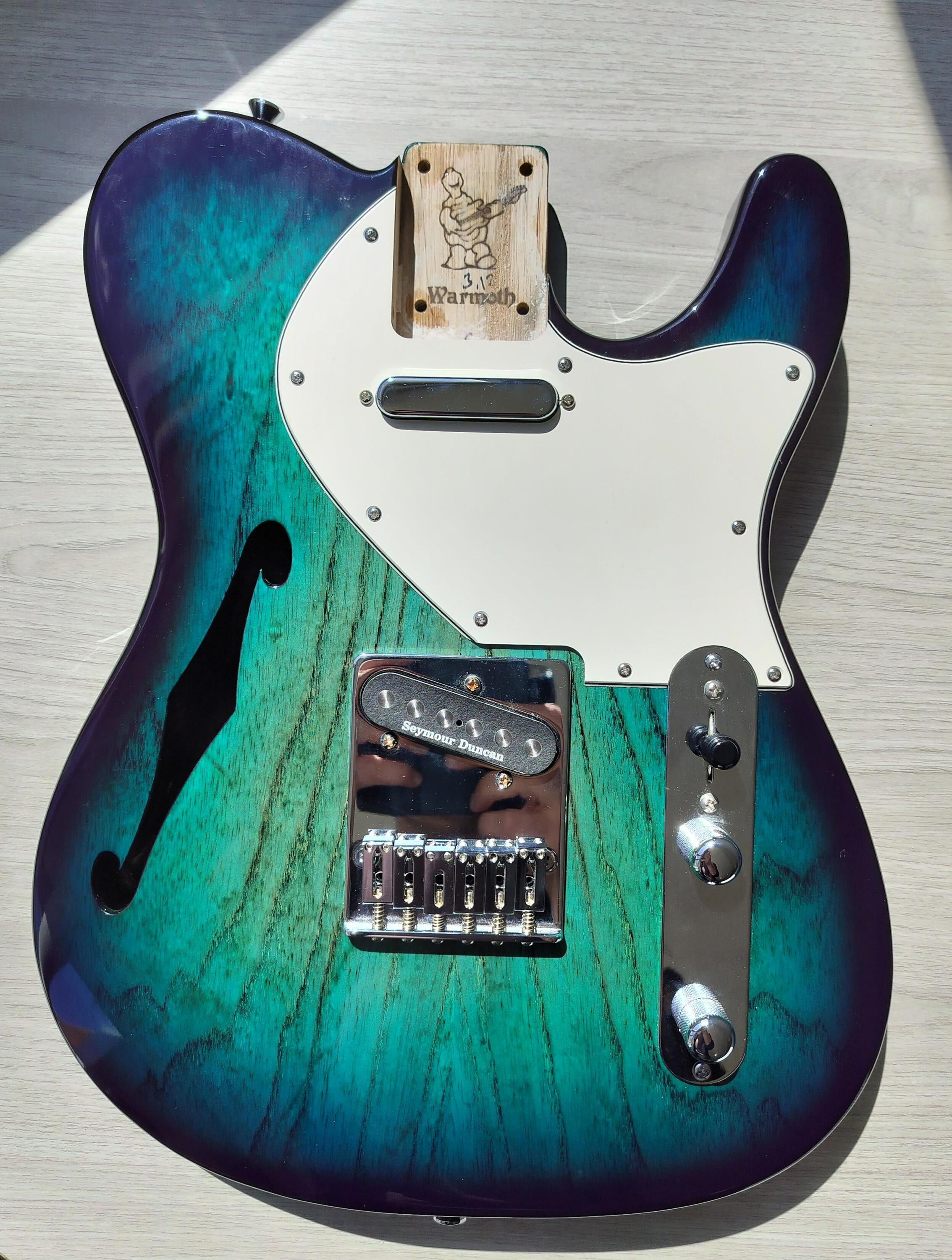 WARMOTH Thinline Guitar Body テレキャスター ボディ Used Warmoth Thinline Telecaster - Sweetwater's Gear Exchange