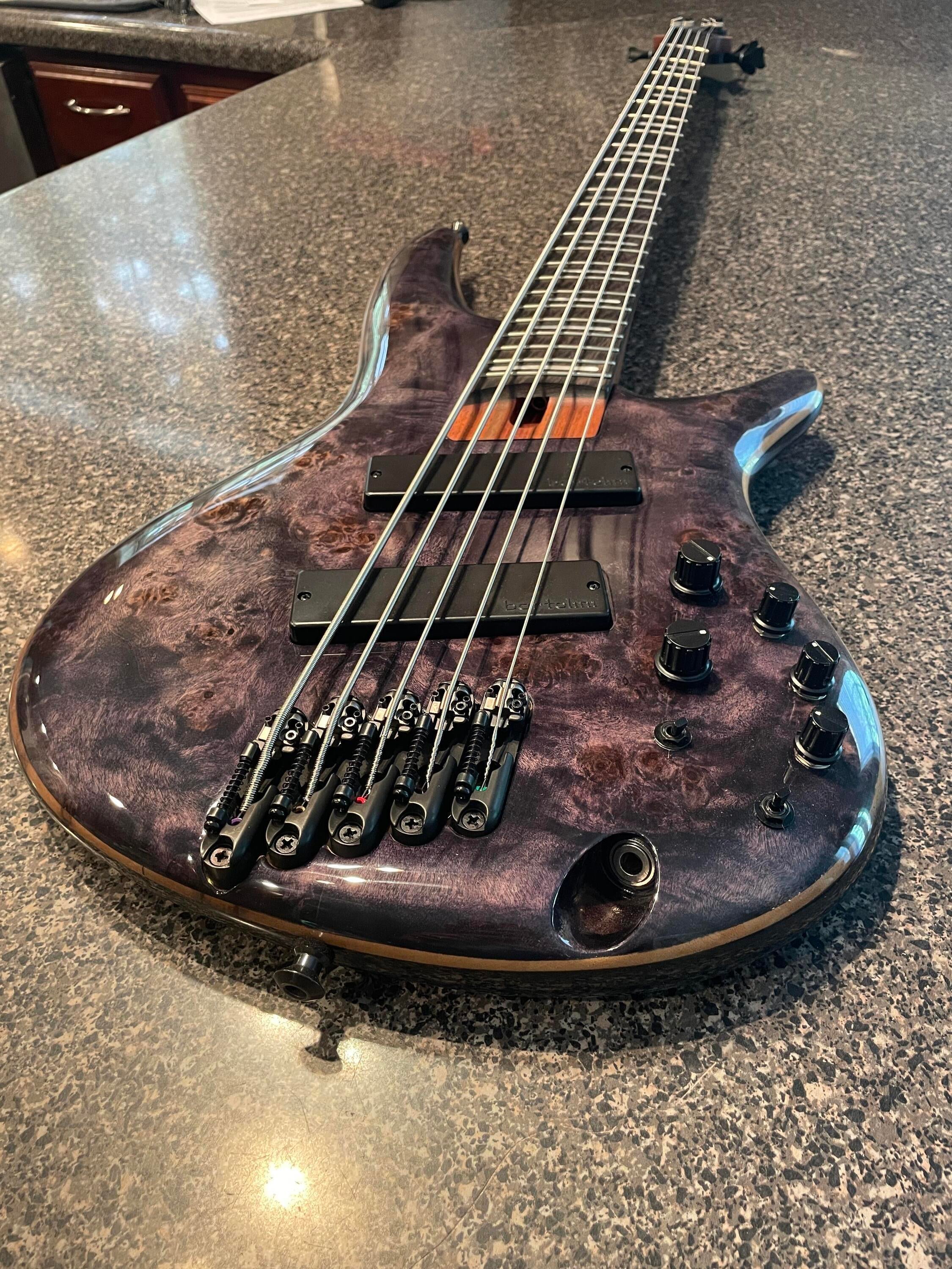 Used Ibanez Bass Workshop SRMS805 Multi-scale 5-string Bass Guitar - Deep  Twilight