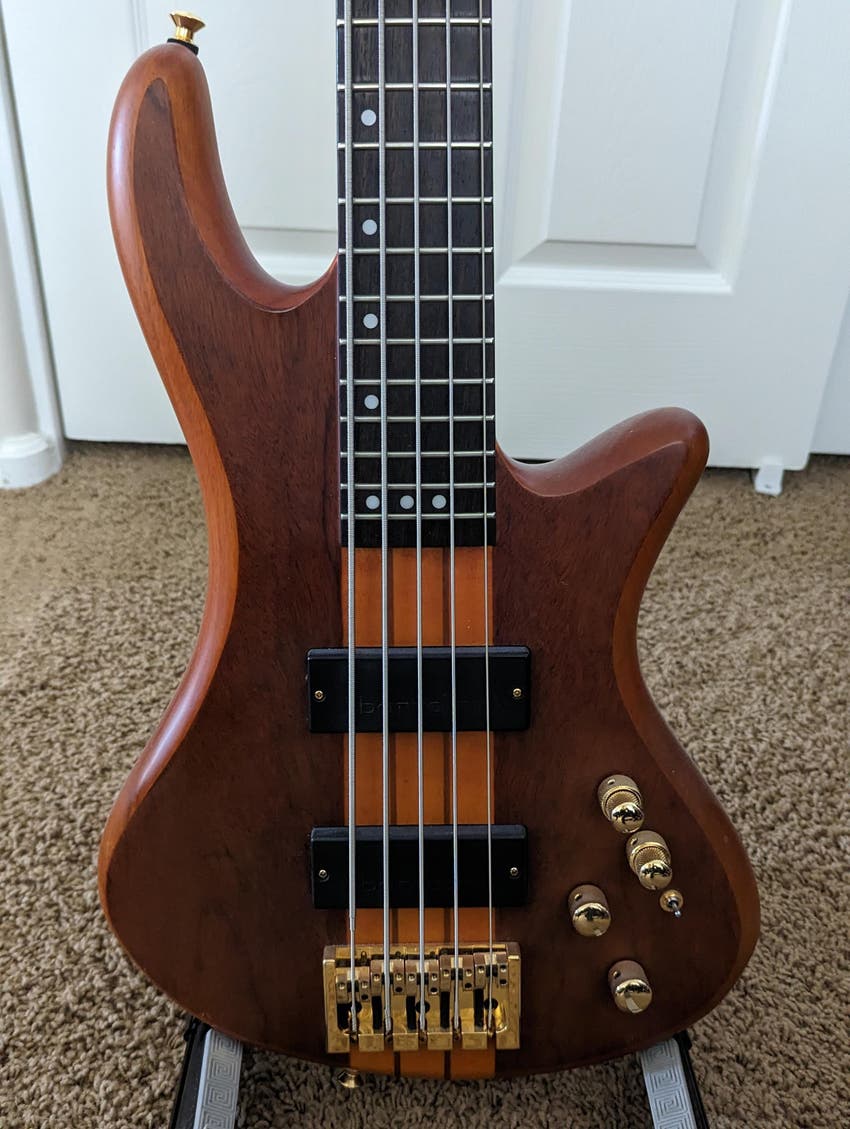 Used Schecter Stiletto Studio 5 Bass Guitar Sweetwater's Gear Exchange