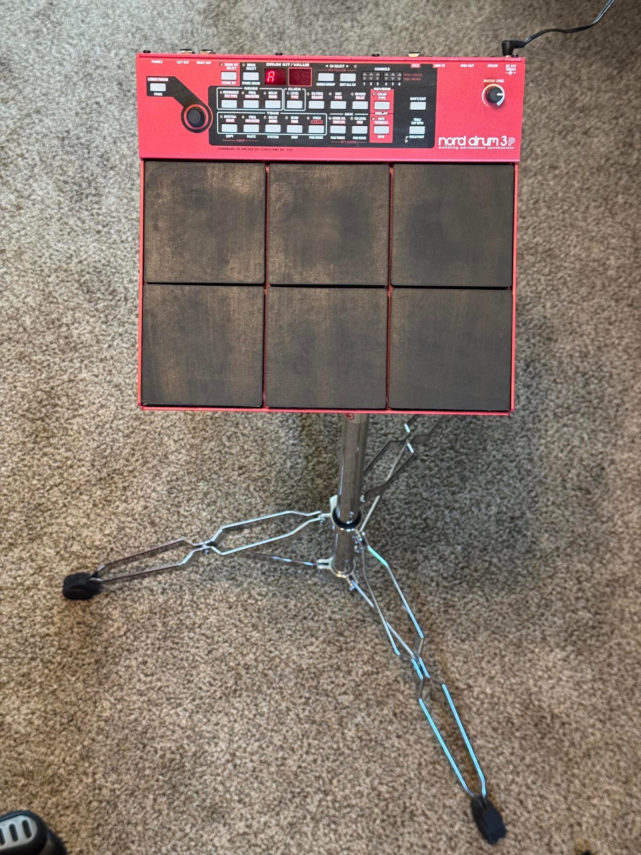 Used Nord Drum 3P Multi-pad Modeling Percussion Synthesizer with Gibraltar  Stand