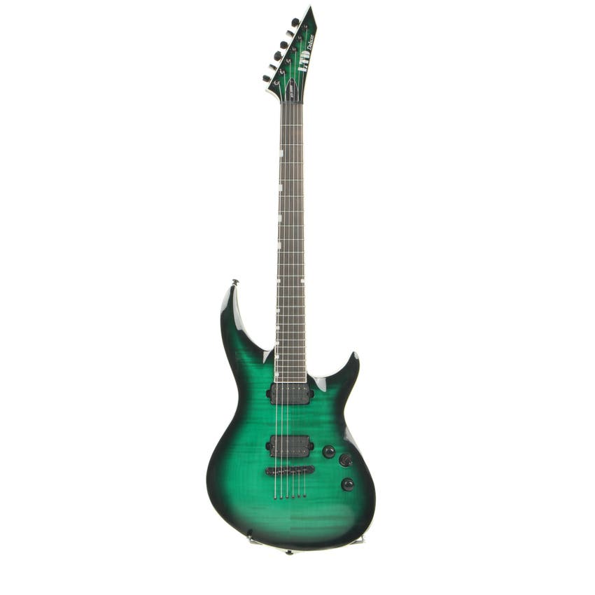 Used ESP LTD H31000 FM Black Turquoise Burst Electric Solidbody