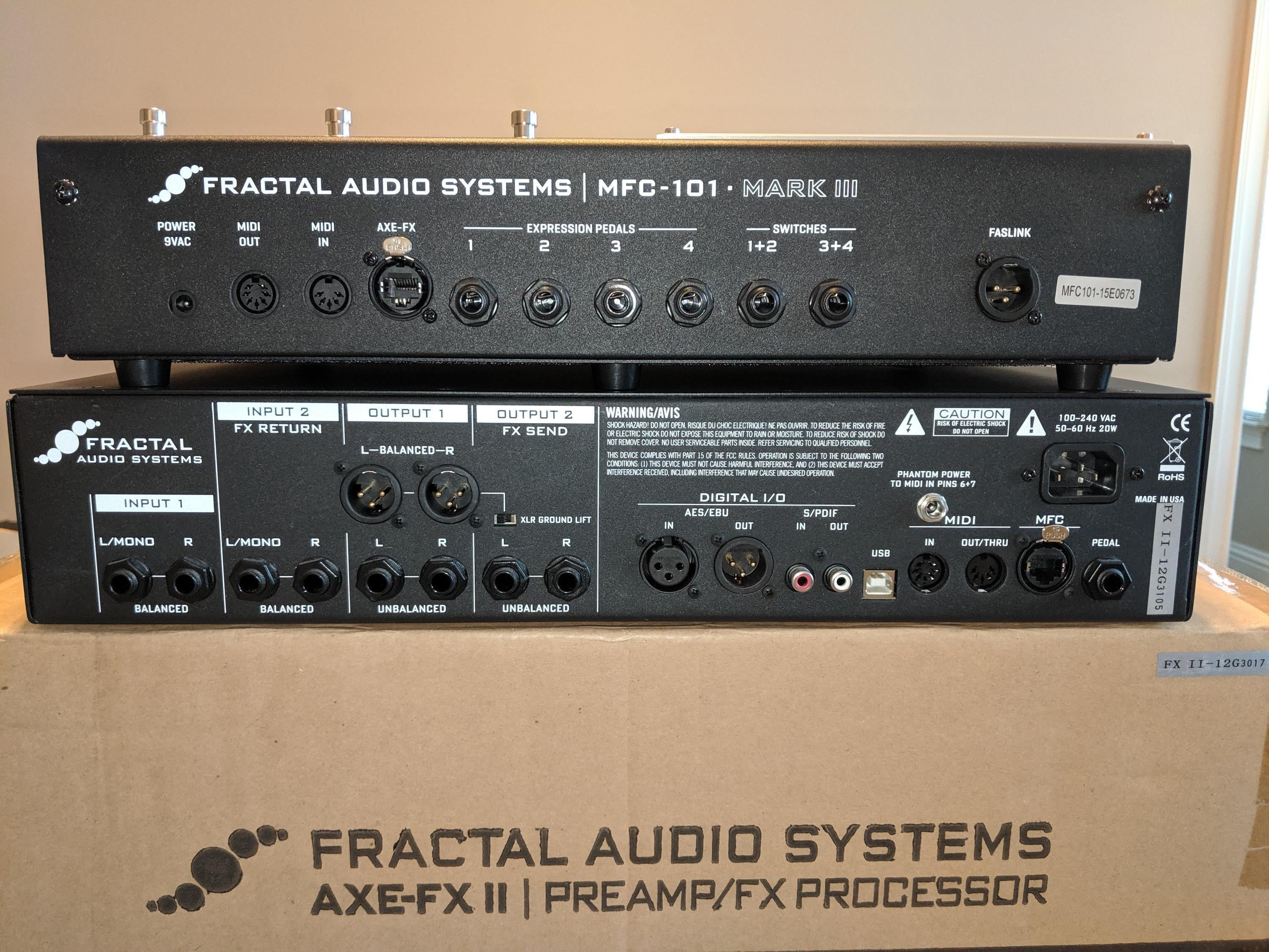 Used Fractal Audio AXE-FX II Mark II with Foot Controller