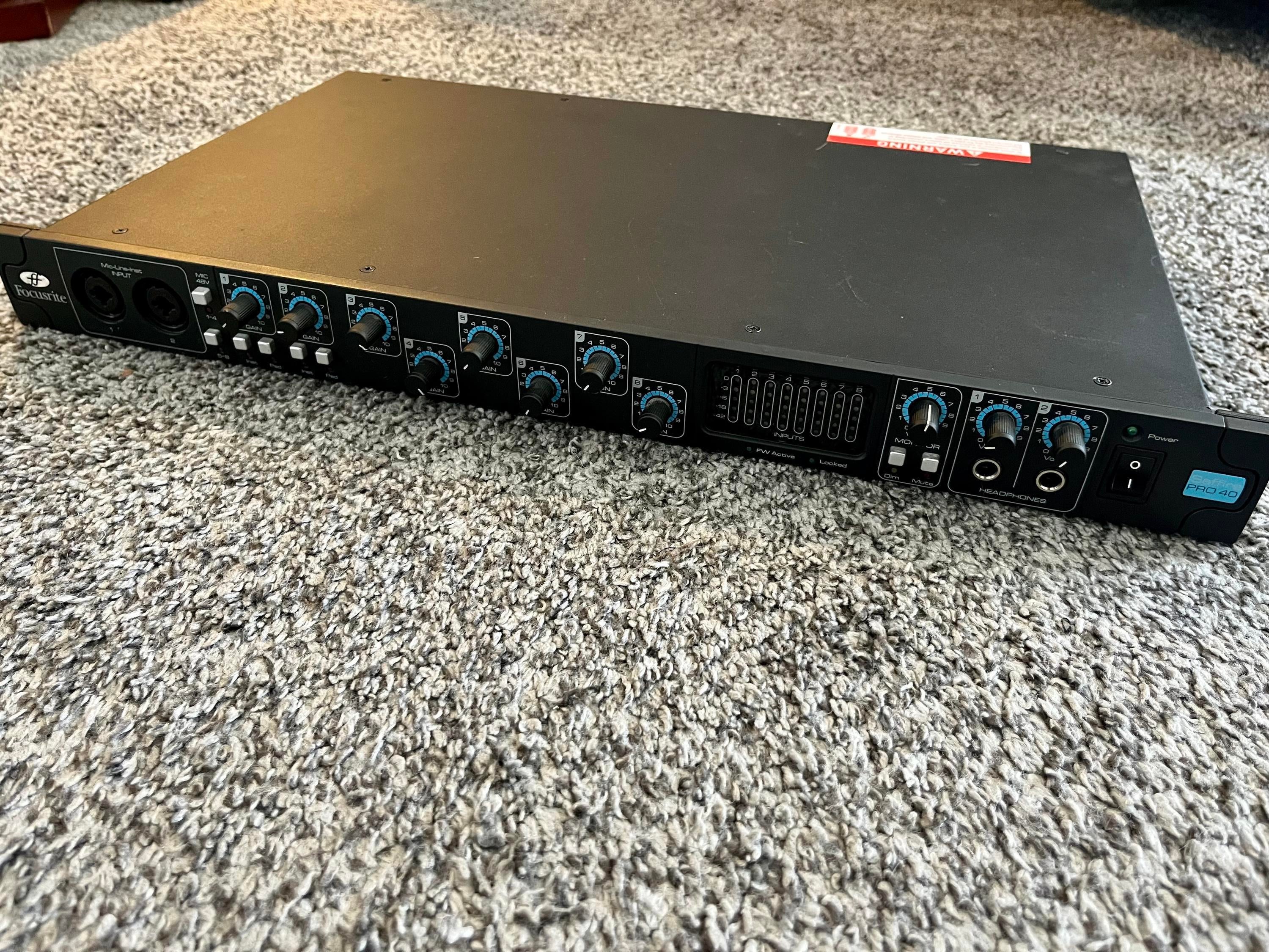 Used Focusrite Saffire Pro 40 - Sweetwater's Gear Exchange