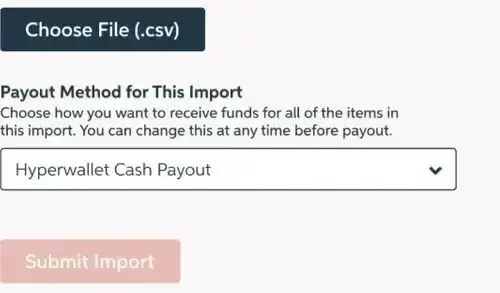 choose file and submit location