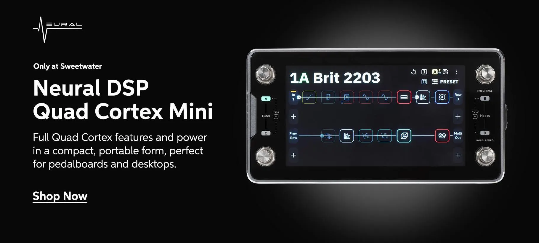 Only at Sweetwater - Neural DSP Quad Cortex Mini