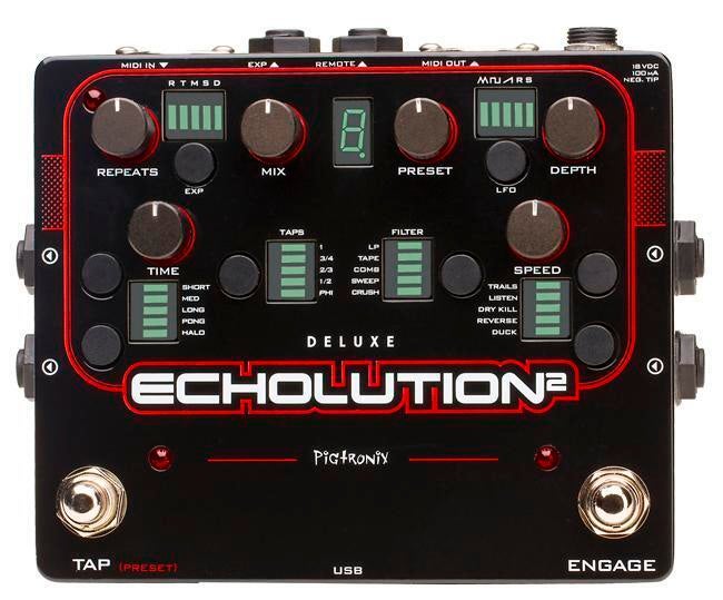 Pigtronix Echolution 2 Deluxe + Remote Pigtronix Echolution 2 Deluxe Delay Pedal Demo