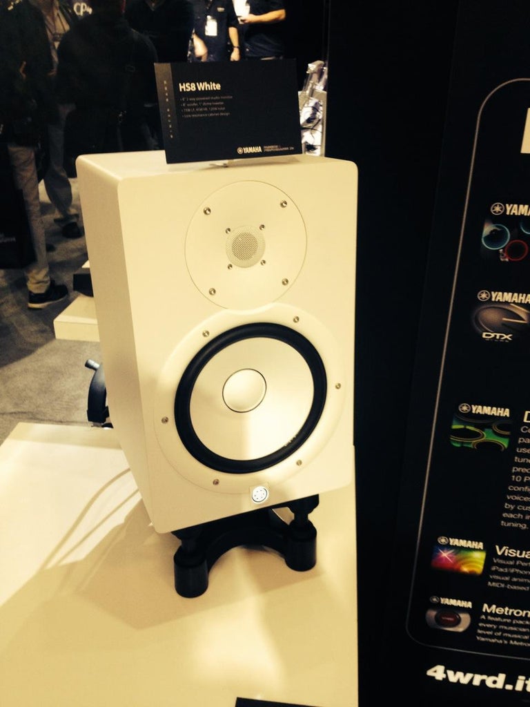 Live from NAMM: Yamaha HS Monitors in White