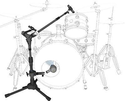 Triad-Orbit Kick and Dual Tom System Mic Stand Package