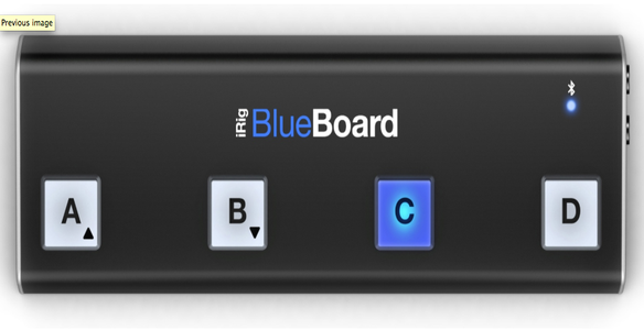 iRig BlueBoard (Bluetooth MIDI pedalboa… IK Multimedia iRig BlueBoard Bluetooth Wireless MIDI Foot