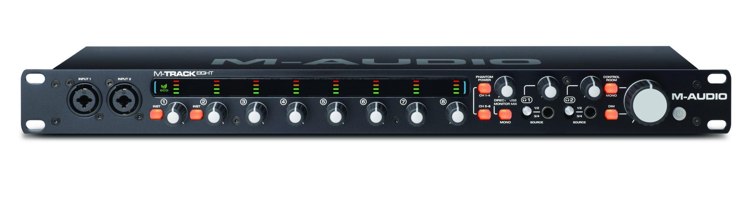 M-AUDIO M-TRACK EIGHT オーディオインターフェイス M-Audio M-Track Eight発表！8入力8出力のラック型USBオーディオ
