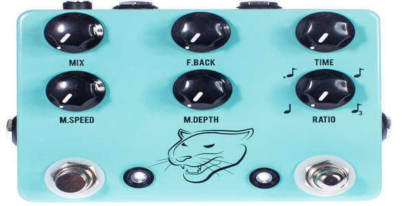 Visual Sound Dual Tap Delay Two-Channel Tap Tempo Delay