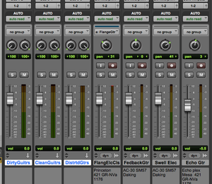 Fig. 12 Aux Sends with Tracks Hidden