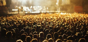 Large crowd at a live show