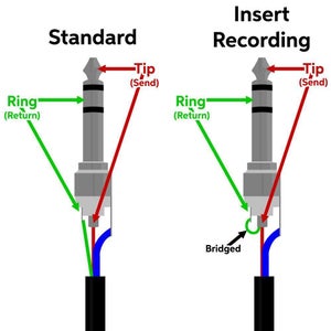 Live recording insert plug