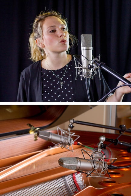 U87 microphone placement