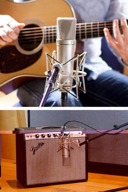 U87 microphone placement for guitar