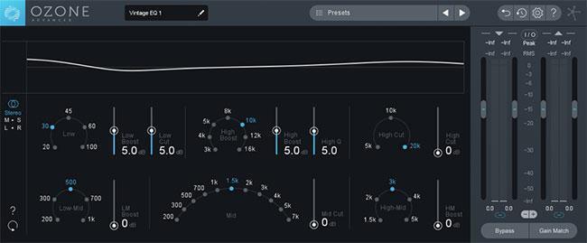 iZotope Ozone 8 Pultec inspired EQ