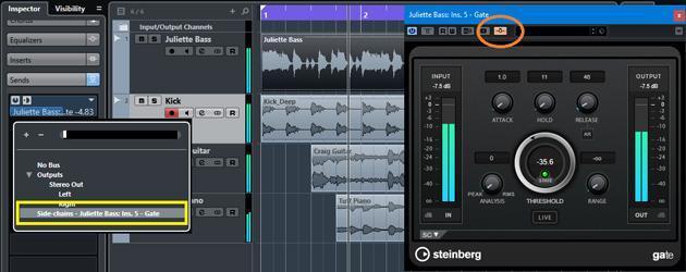 sidechaining interface