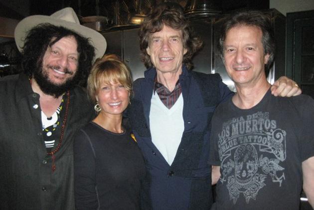 Bob Clearmountain with Don Was, Betty Bennet, and Mick Jagger