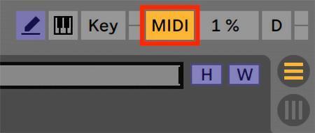 picture showing midi map mode